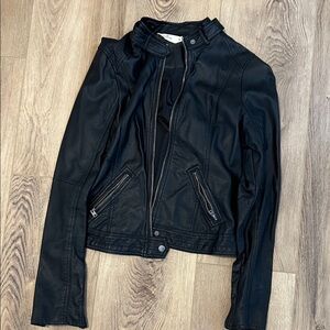 Hollister leather jacket- women’s size medium